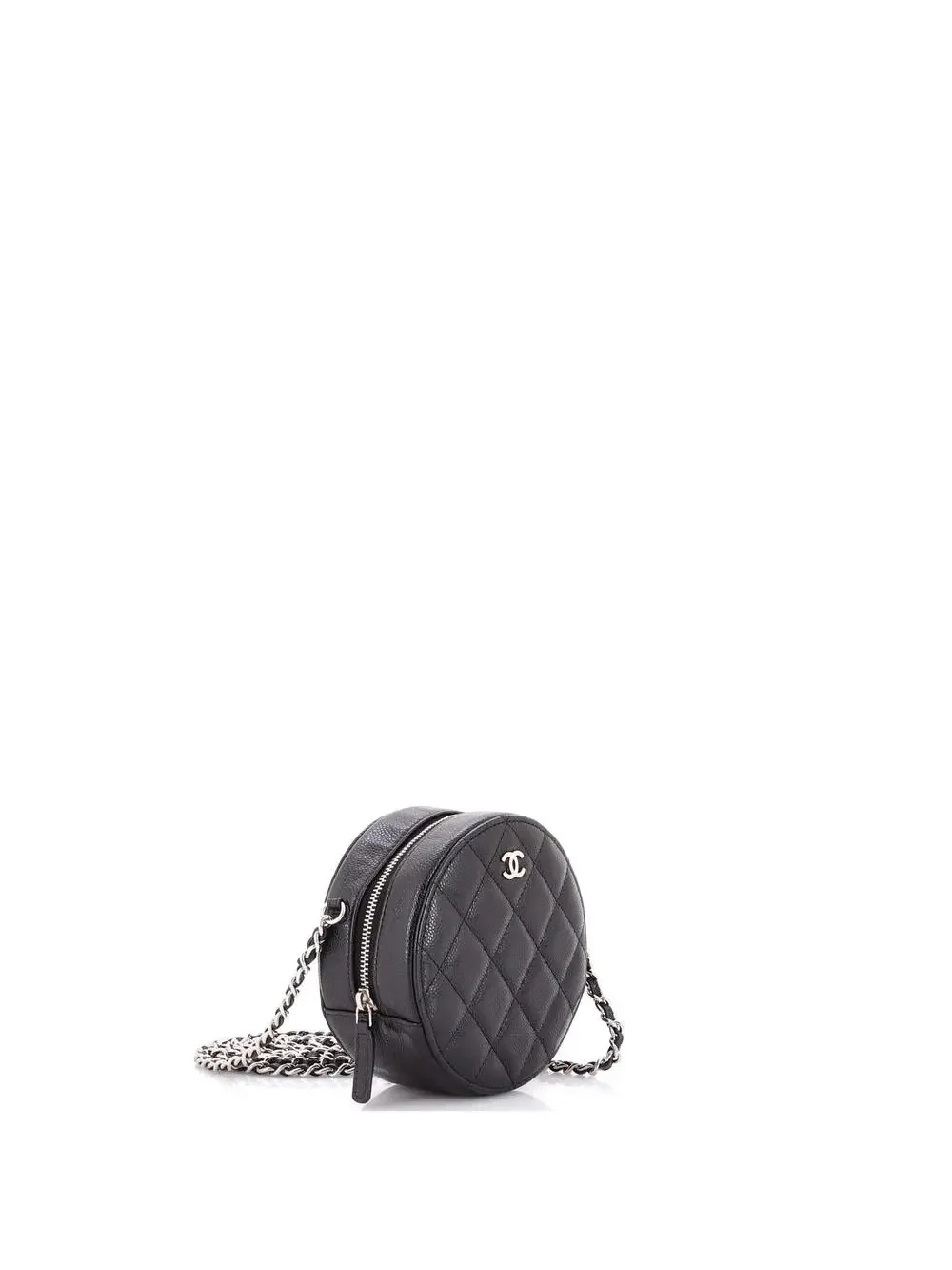 Chanel Round Clutch With Chain Quilted #291715C23B